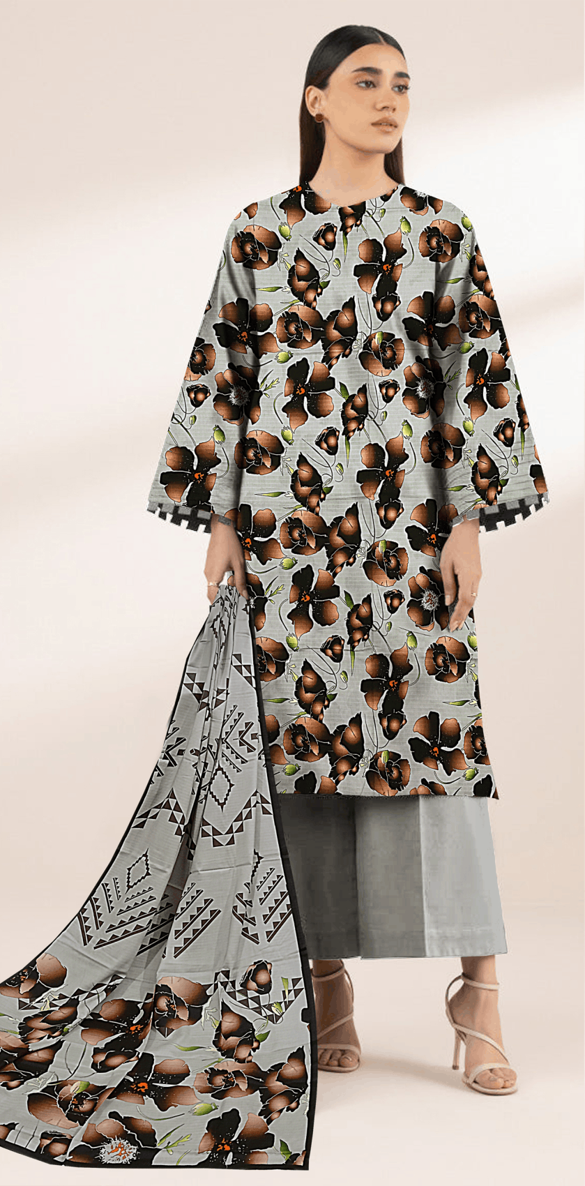 AYESHA Marino 1 |3 Piece Printed Linen