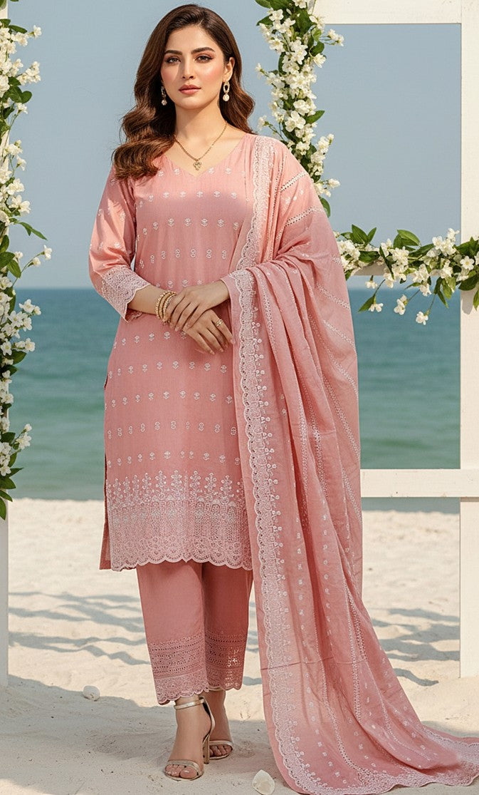 PREMIUM PEACH - 3 PC PEACH SUIT