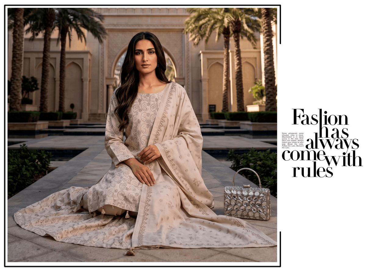 Dhanak 3 piece Embroided